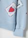Girl's blue pure cotton sweatshirt regular fit with print_3