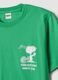 Green pure cotton short-sleeve T-shirt_1
