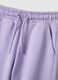 Girls' purple jogger trousers in pure cotton, regular fit_2