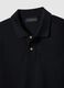 Black pure cotton short sleeve polo shirt regular fit_5