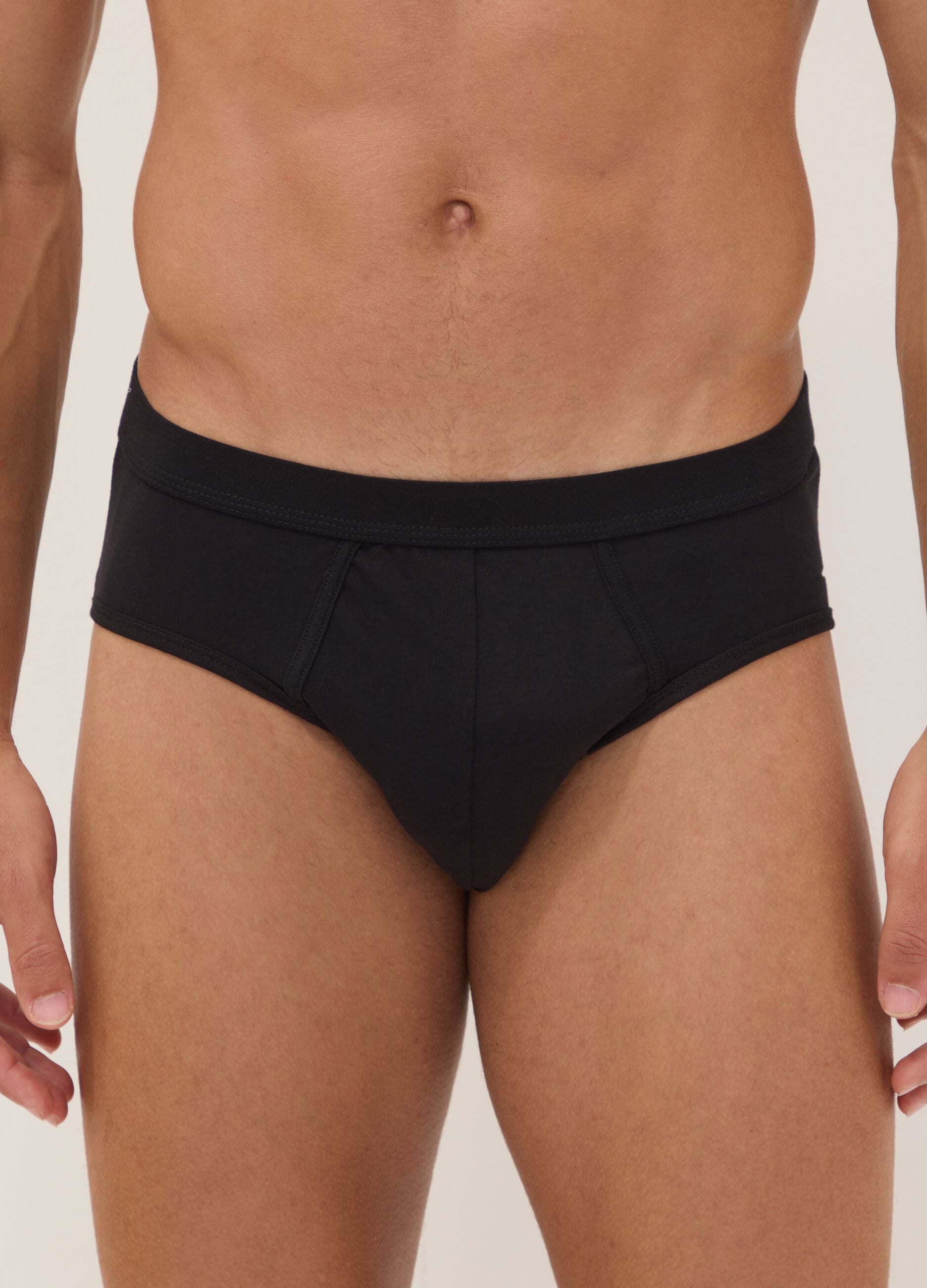 2-pack of black stretch Supima cotton briefs