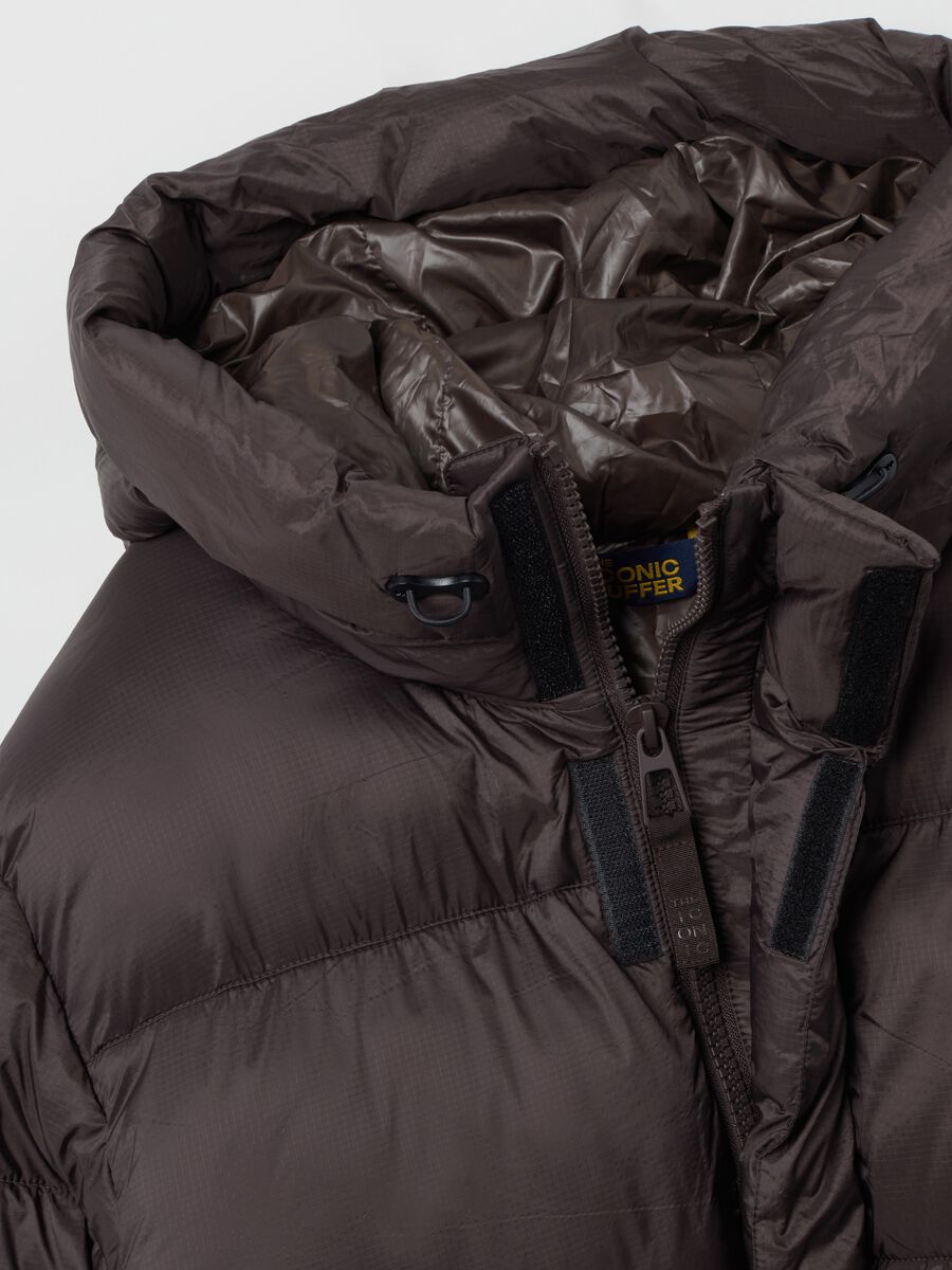 Brown The Iconic Puffer Jacket with Adjustable Hood_5