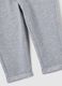 Grey regular fit stretch cotton trousers for girls_3