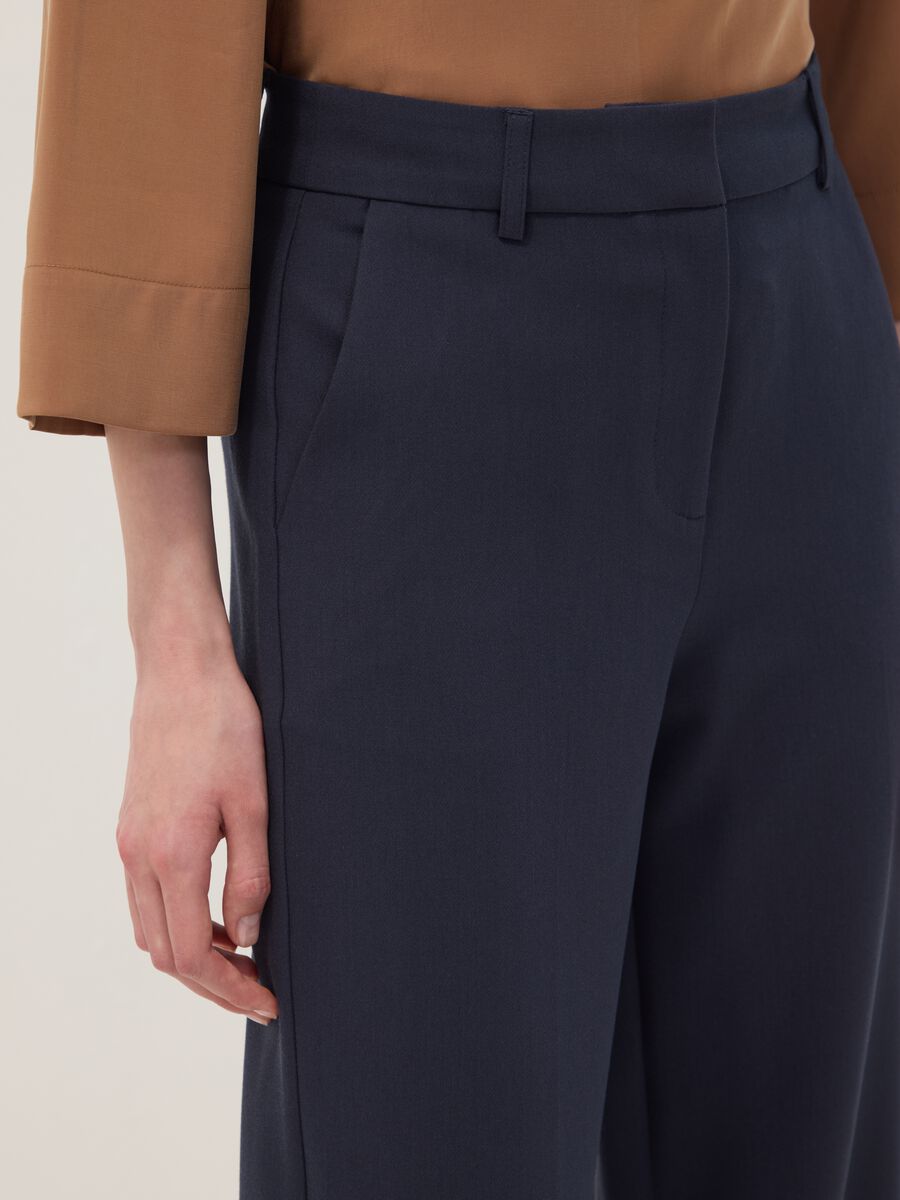 Straight-leg blue stretch viscose trousers_3