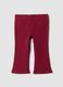 Rote Treggings aus elastischer Bio-Baumwolle_0