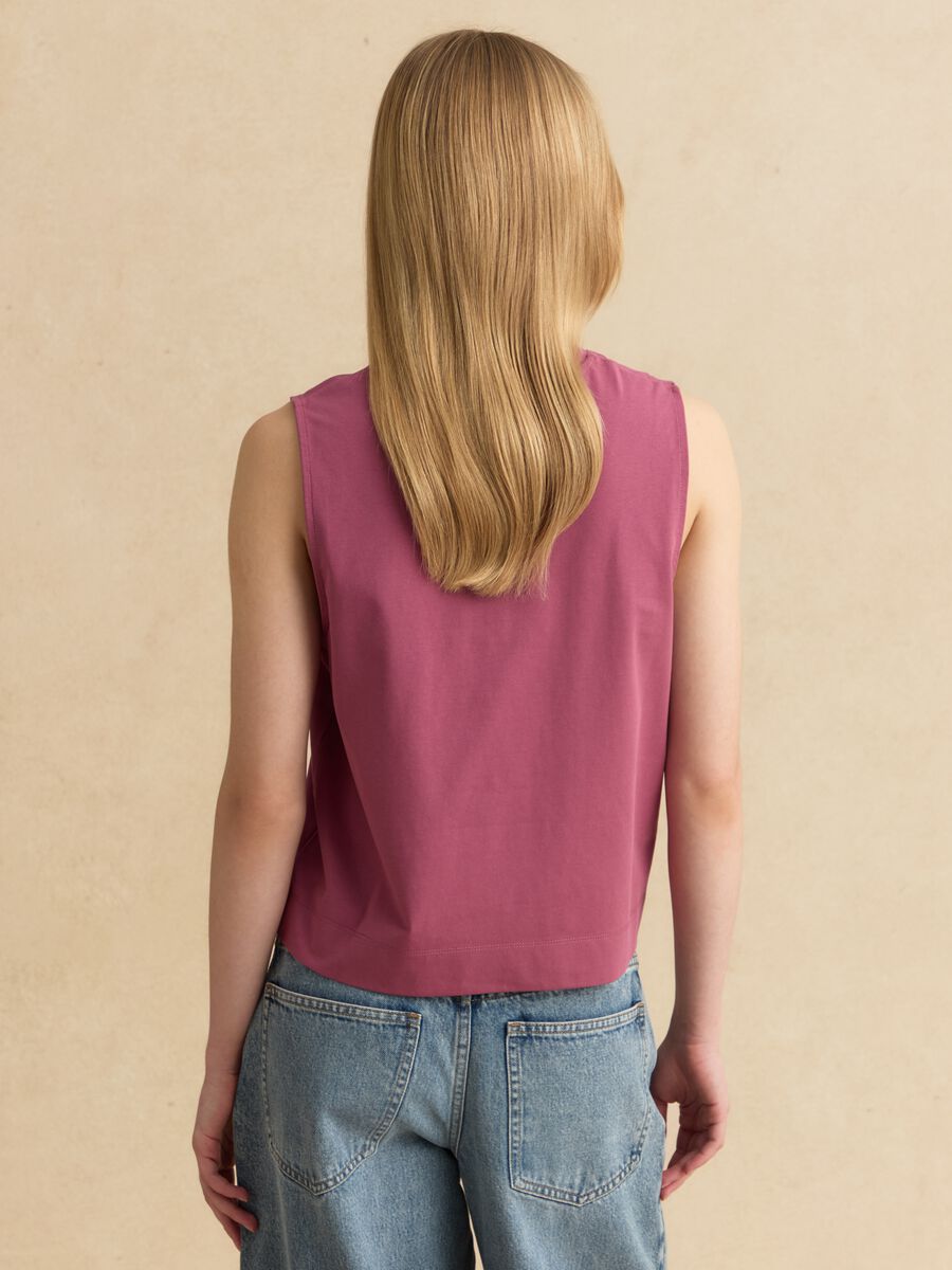 Rosa Tanktop aus Baumwollmix_3