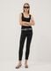 Schwarzes, figurbetontes Tanktop aus Stretch-Baumwolle_1