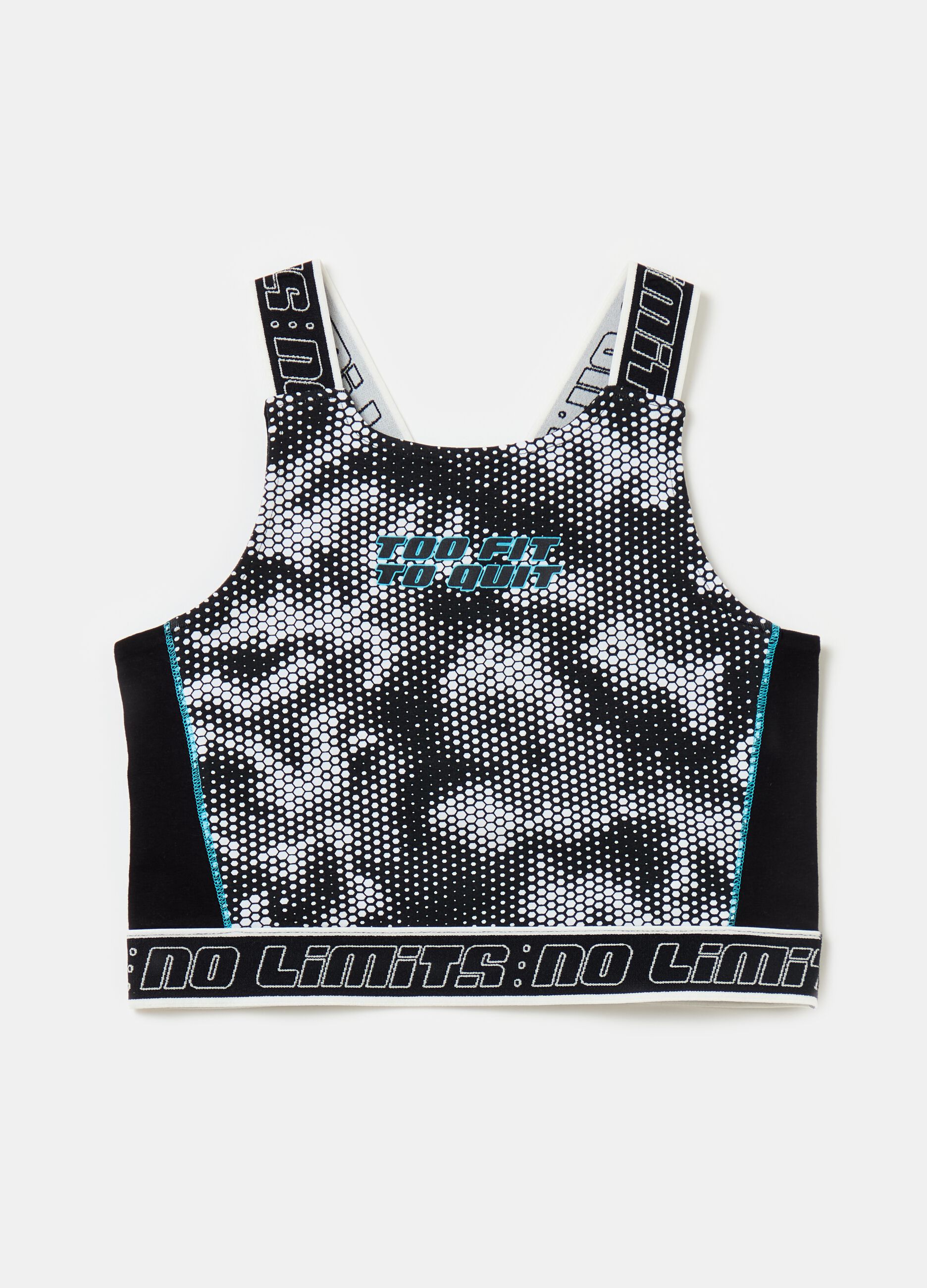 Tank top with beehives pattern