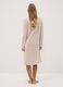 Beige organic cotton-blend jersey nightdress with crew neck_3