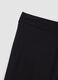 Leggings neri flare in cotone elasticizzato_1