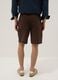 Braune Bermuda-Shorts aus reiner Baumwolle_2