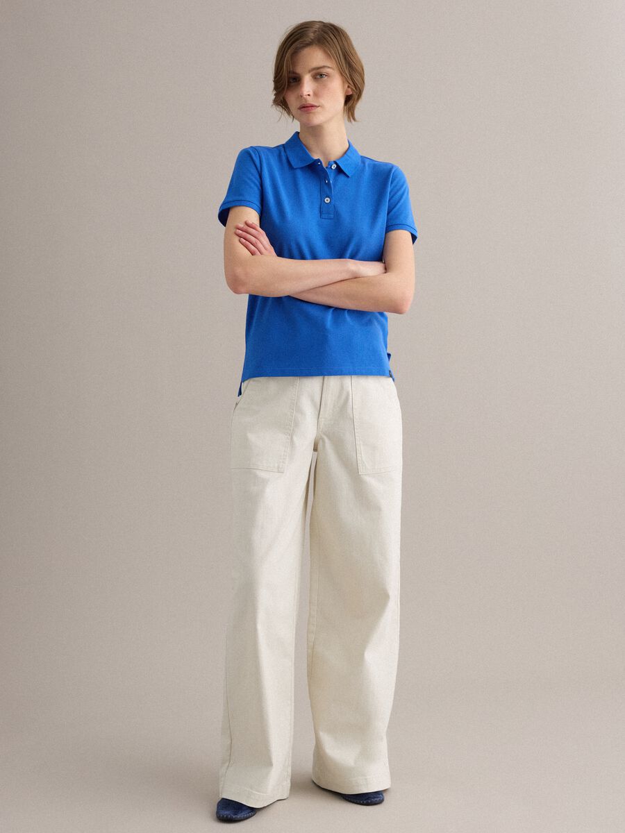 Blue Regular Fit Organic Cotton Polo Shirt_2