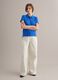 Blue organic cotton polo shirt, regular fit_2