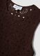 Brown cotton-blend crochet tank top, regular fit_5