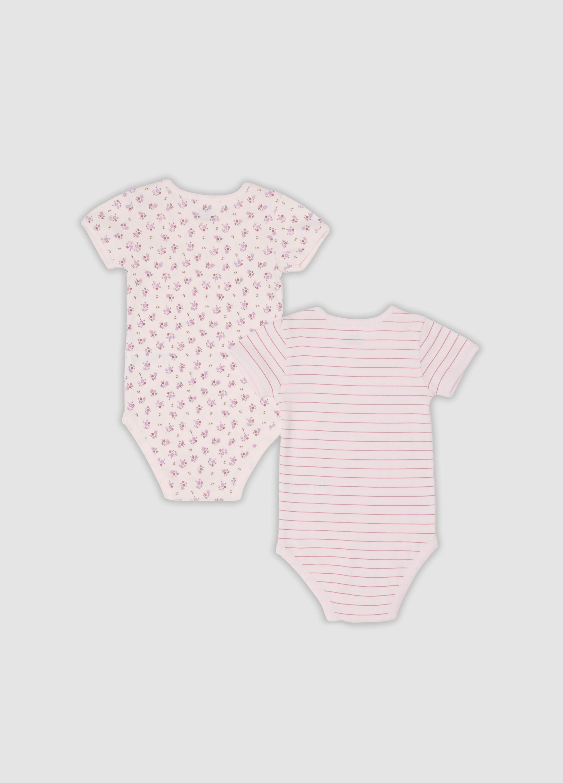 2er-Pack rosa Bodys aus reiner Bio-Baumwolle f&uuml;r Baby- und Kleinkinder-M&auml;dchen
