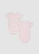 2er-Pack rosa Bodys aus reiner Bio-Baumwolle f&uuml;r Baby- und Kleinkinder-M&auml;dchen_1