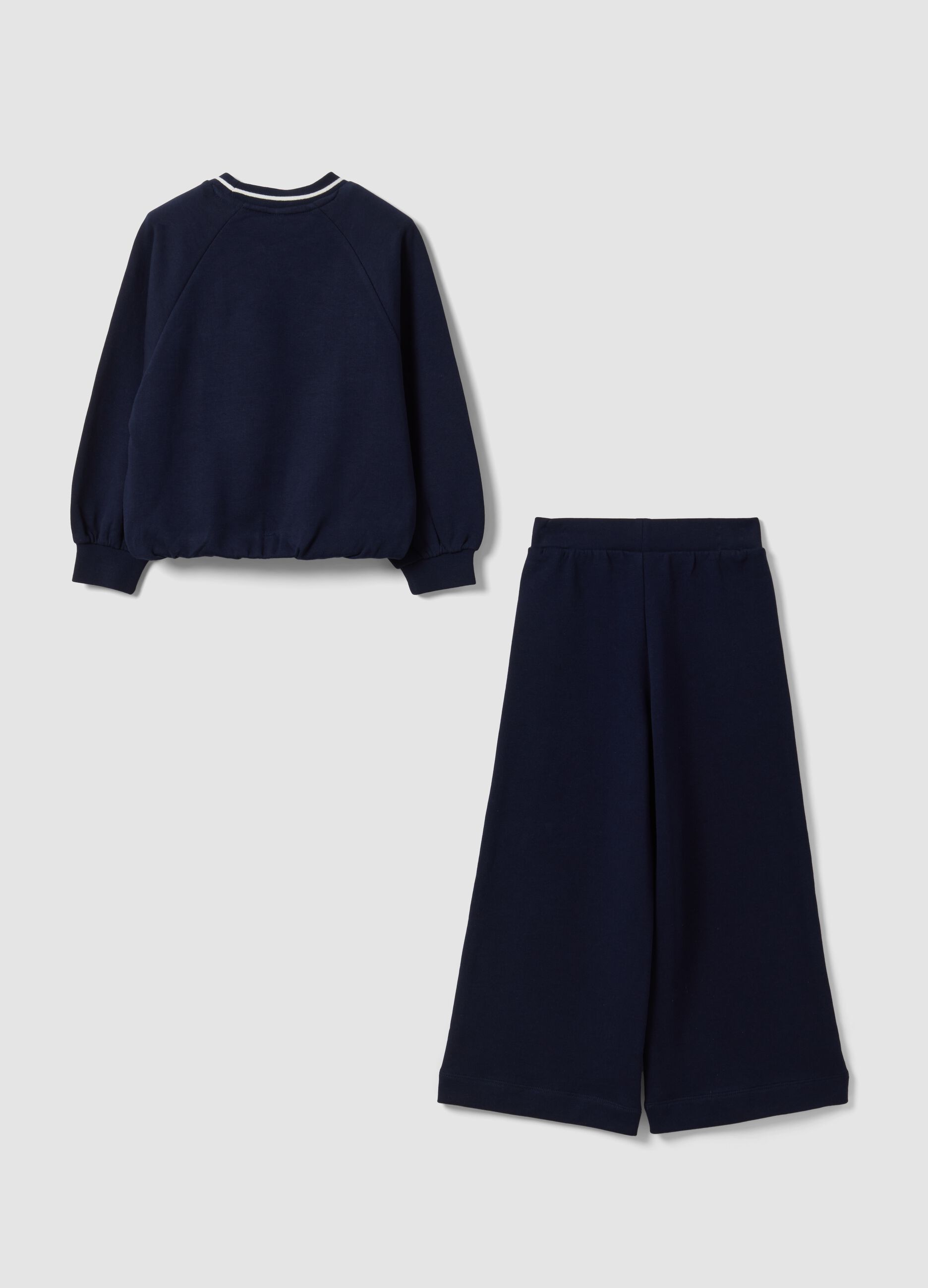 Blauer Harry Potter Jogginganzug aus reiner Baumwolle f&uuml;r M&auml;dchen