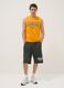 Camisola sem mangas laranja de algod&atilde;o puro com logotipo Everlast_1
