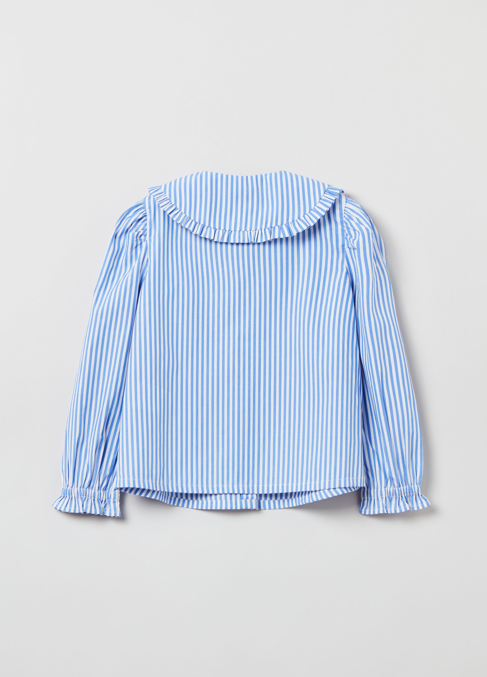 Cotton shirt with striped pattern_1