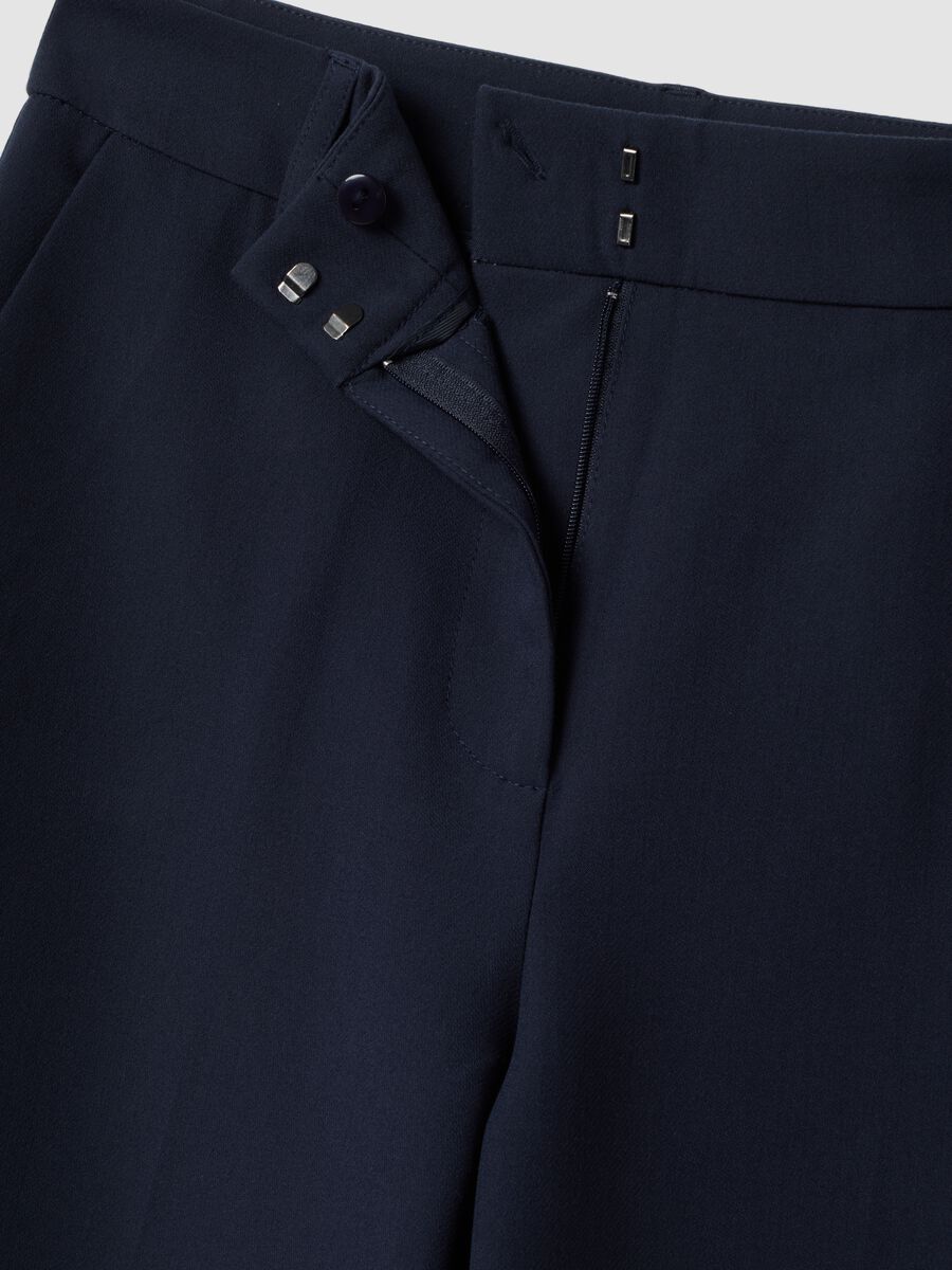 Straight-leg blue stretch viscose trousers_6