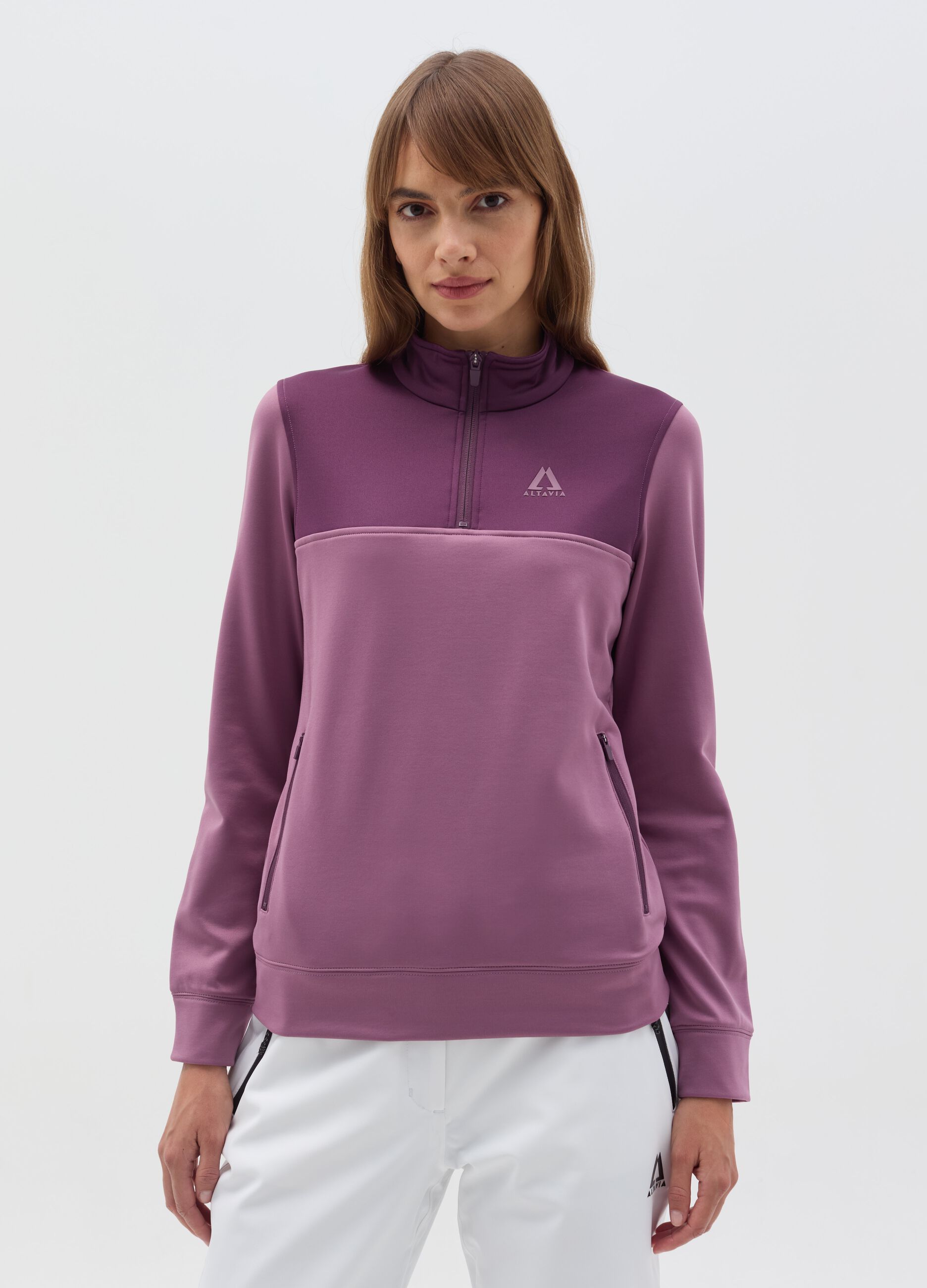 Altavia by Deborah Compagnoni technical half-zip fleece