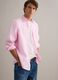 Pink pure linen shirt with button-down collar, regular fit_2