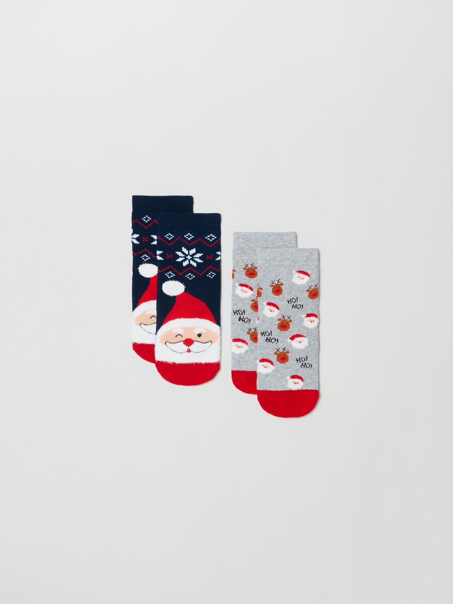 Pack dos calcetines antideslizantes motivo navideño_0