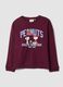 Purple pure cotton Peanuts print pyjama top_4