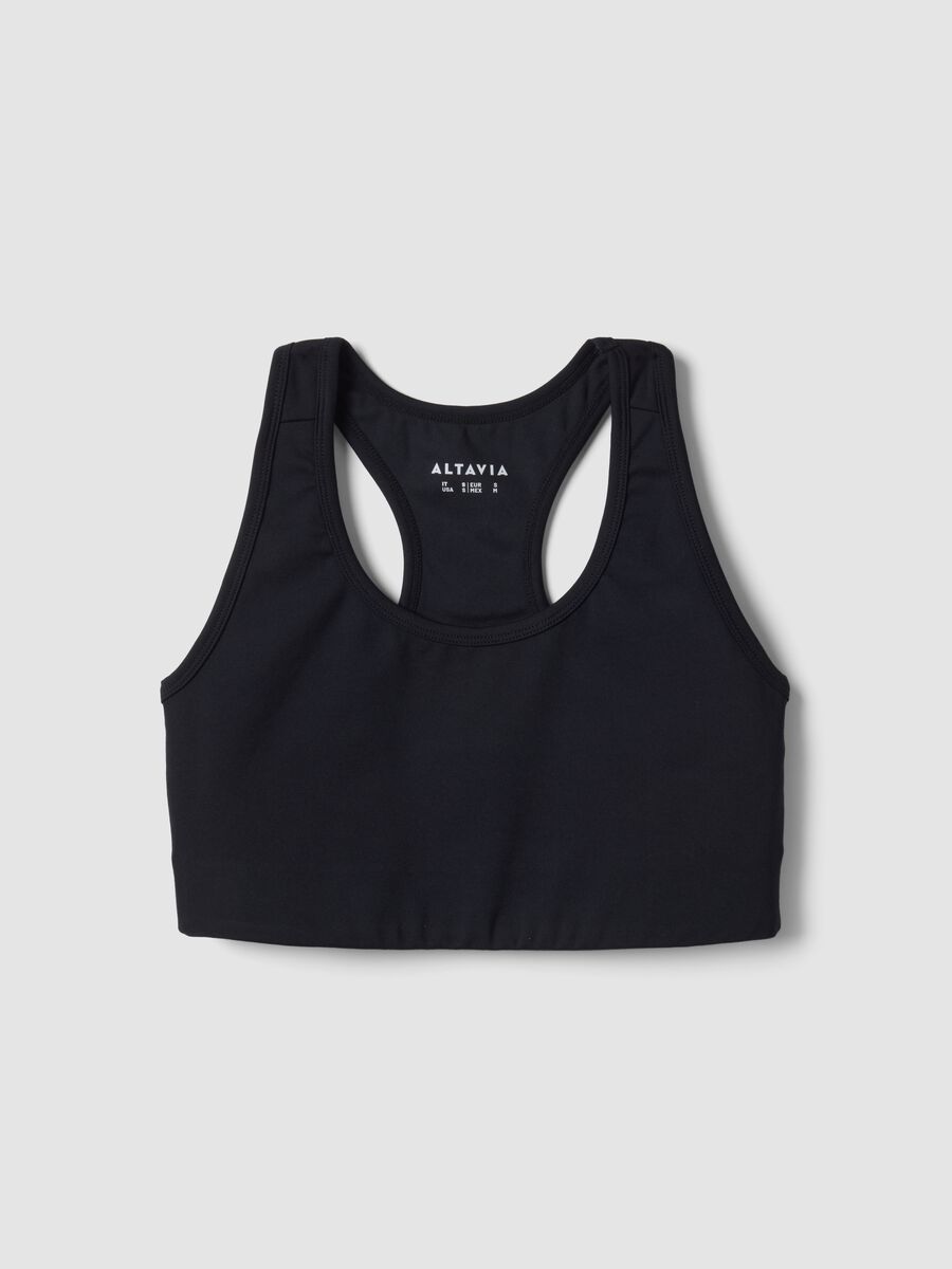 Black stretch sports bra_4