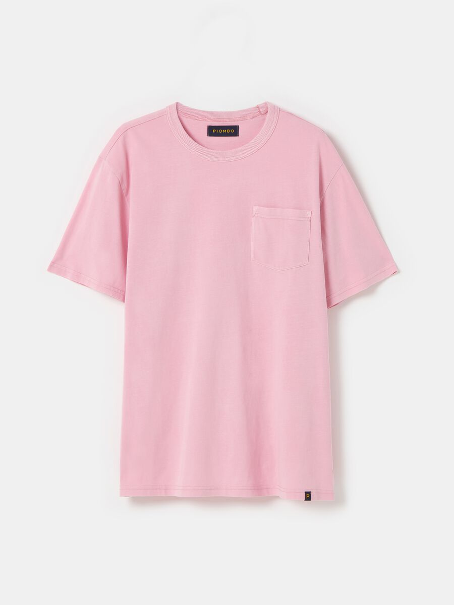 T-shirt with round neck and pocket_0