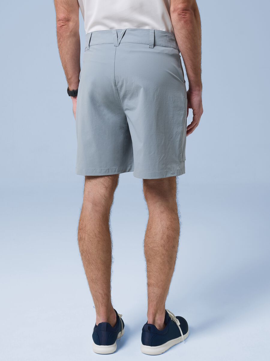 ALTAVIA SAILING grey cargo shorts in stretch fabric_2