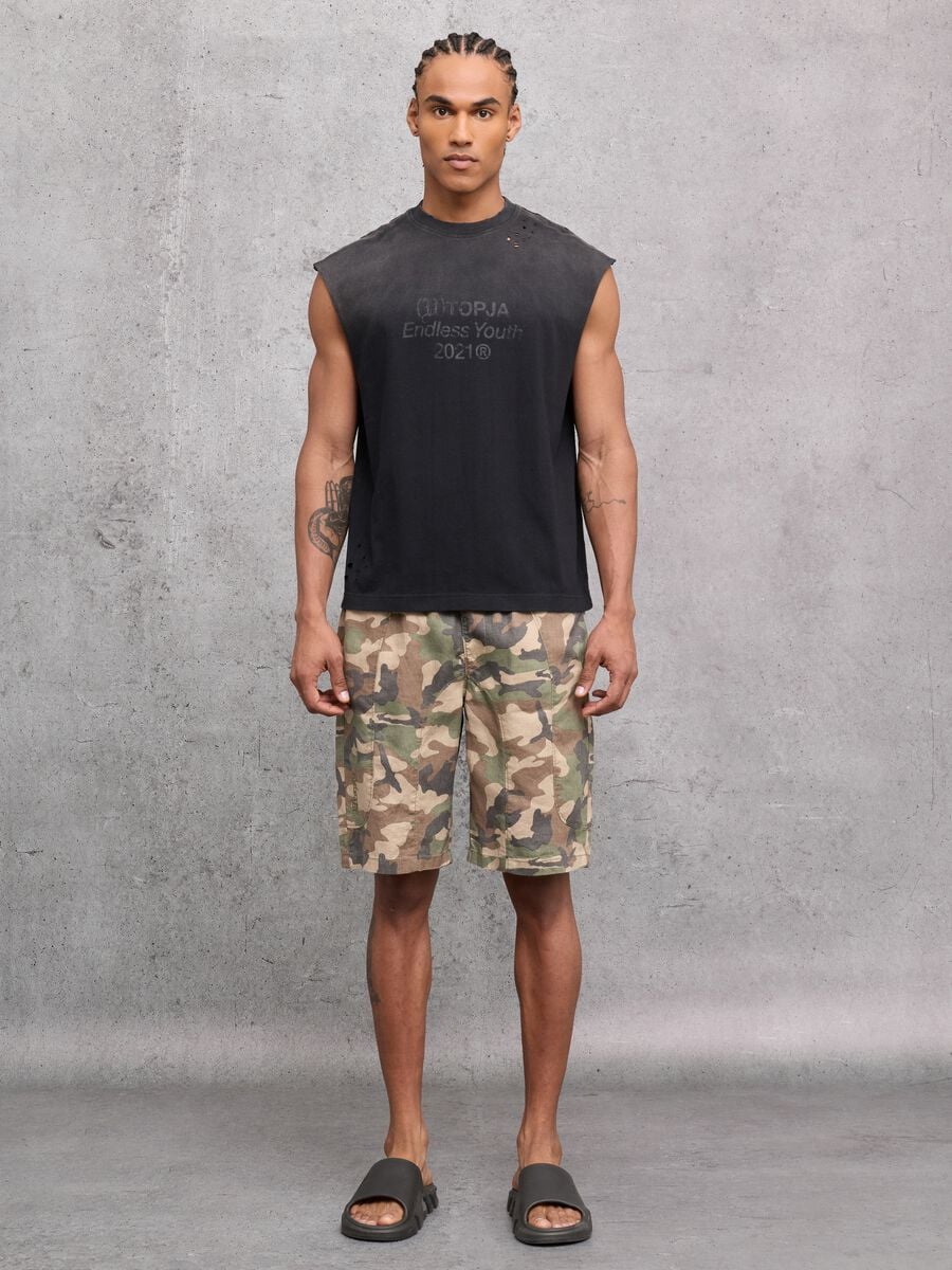 Sunfaded Black Tank Top_4
