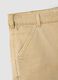 Beige pure cotton Bermuda shorts_5