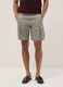 Grey pure cotton regular-fit cargo Bermuda shorts_1