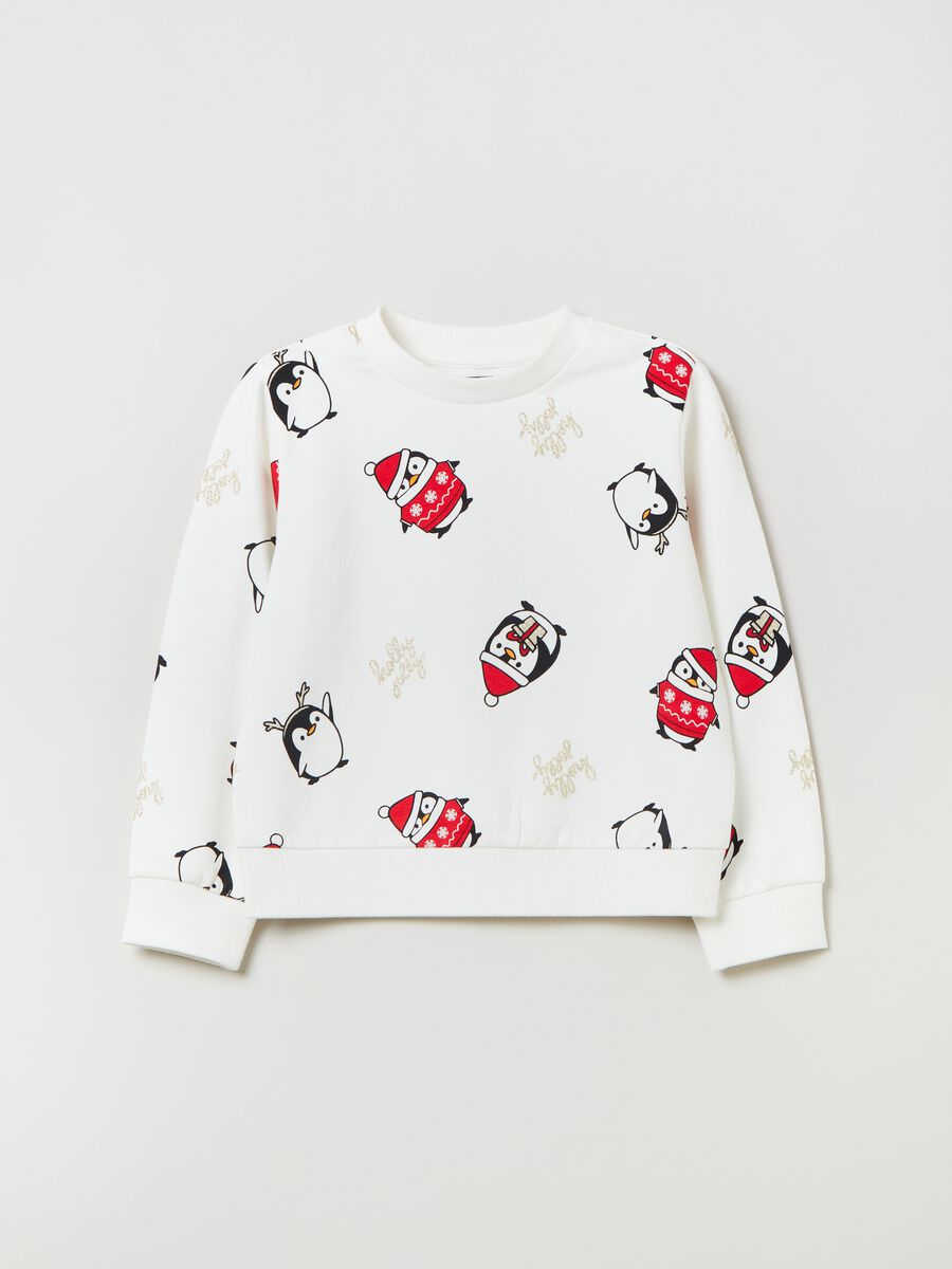 Sweatshirt with Christmas print_0