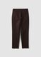 Braune Slim-Fit-Hose aus Stretch-Baumwolle_6