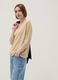 Beige modal blend regular fit jumper with shimmering design_0