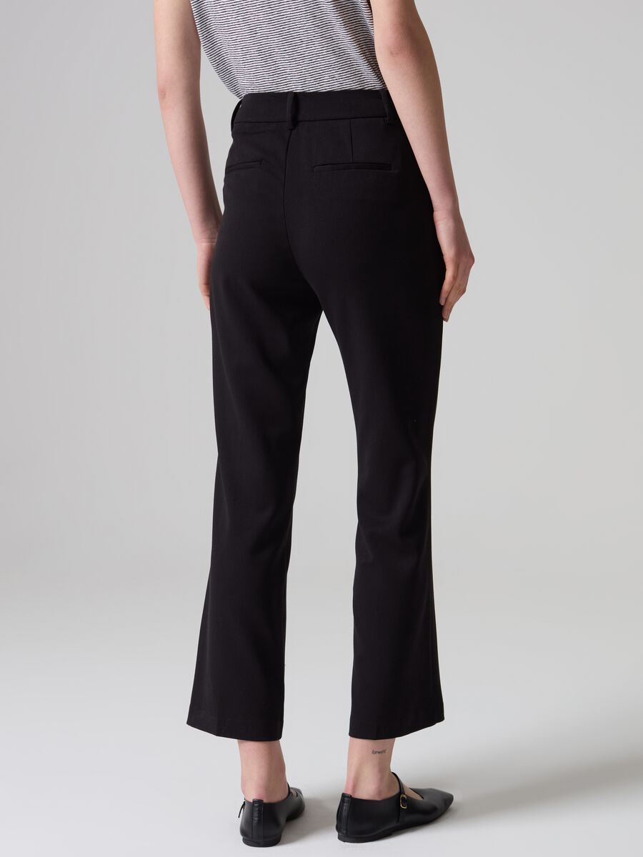Contemporary City flare-fit crop trousers_2