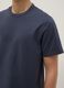 Blue pure cotton short sleeve regular fit T-shirt_3