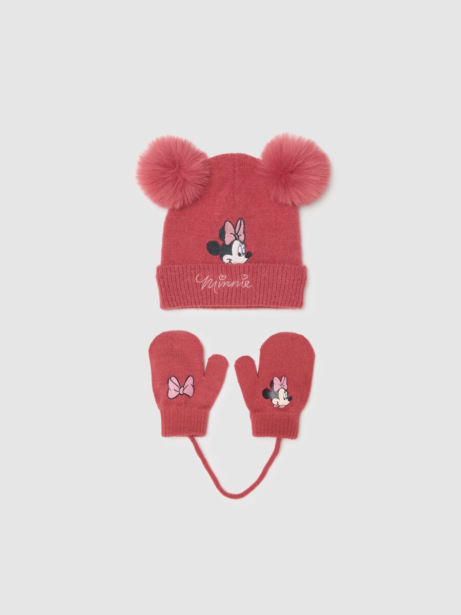 Pink Girls' Hat with Pom Pom_0
