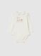 "Mommy best follower&rdquo; bodysuit in organic cotton_0