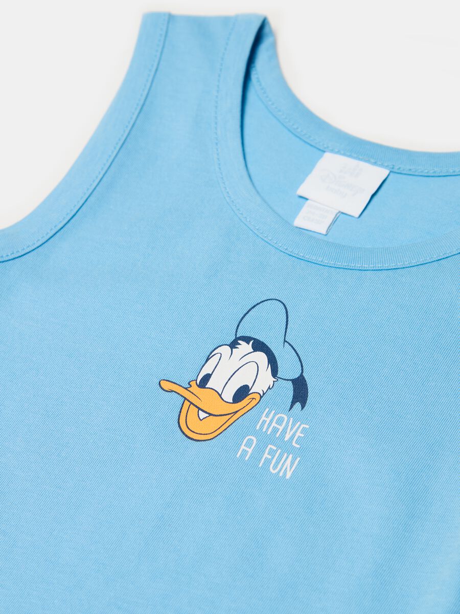 Two-pack Donald Duck 90 racerback vests in organic cotton_2