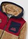 Sweatshirt multicolor de sherpa infantil, fecho completo, corte regular com estampas_3