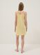 Yellow pure cotton nightdress with straps and lemon print_2
