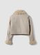 Beige jacket with zip and faux-fur collar_2