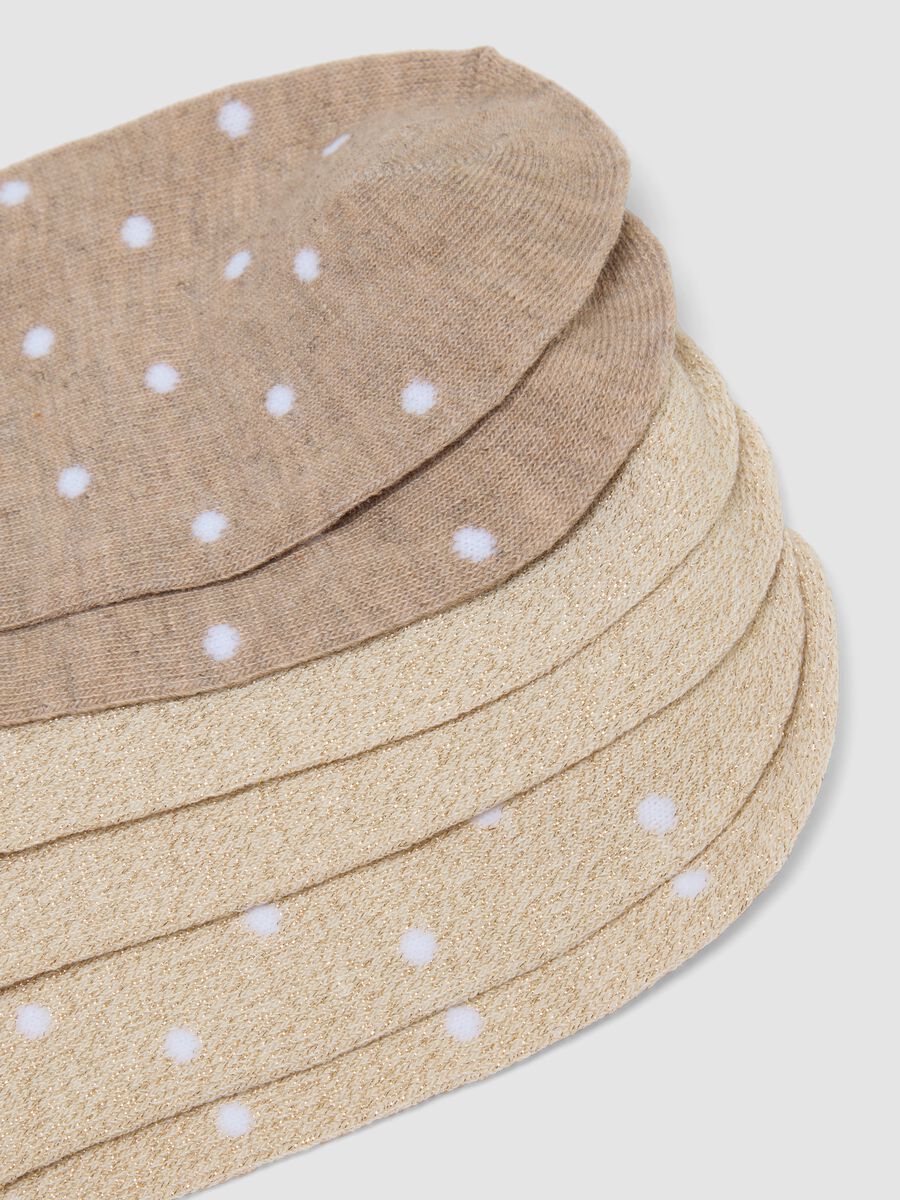 Multipack of seven white invisible socks in stretch fabric_2