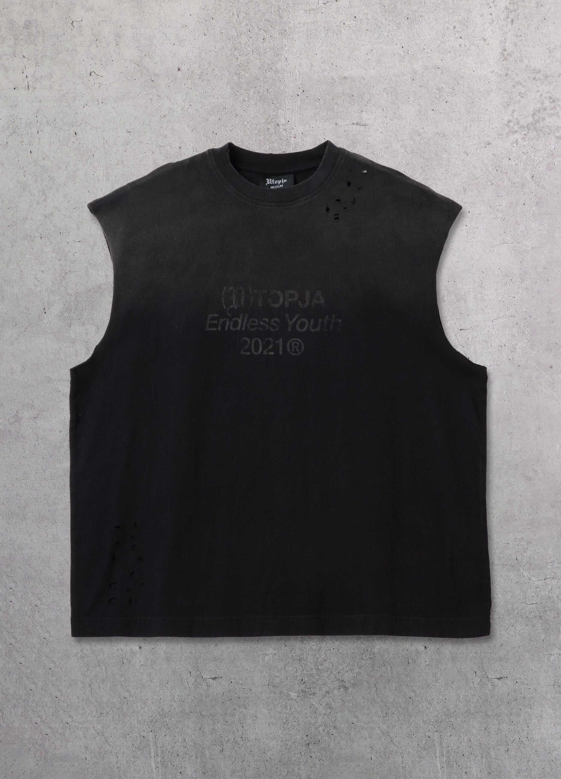 Sunfaded Black Tank Top