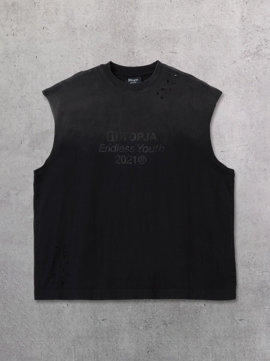 Sunfaded Black Tank Top_5