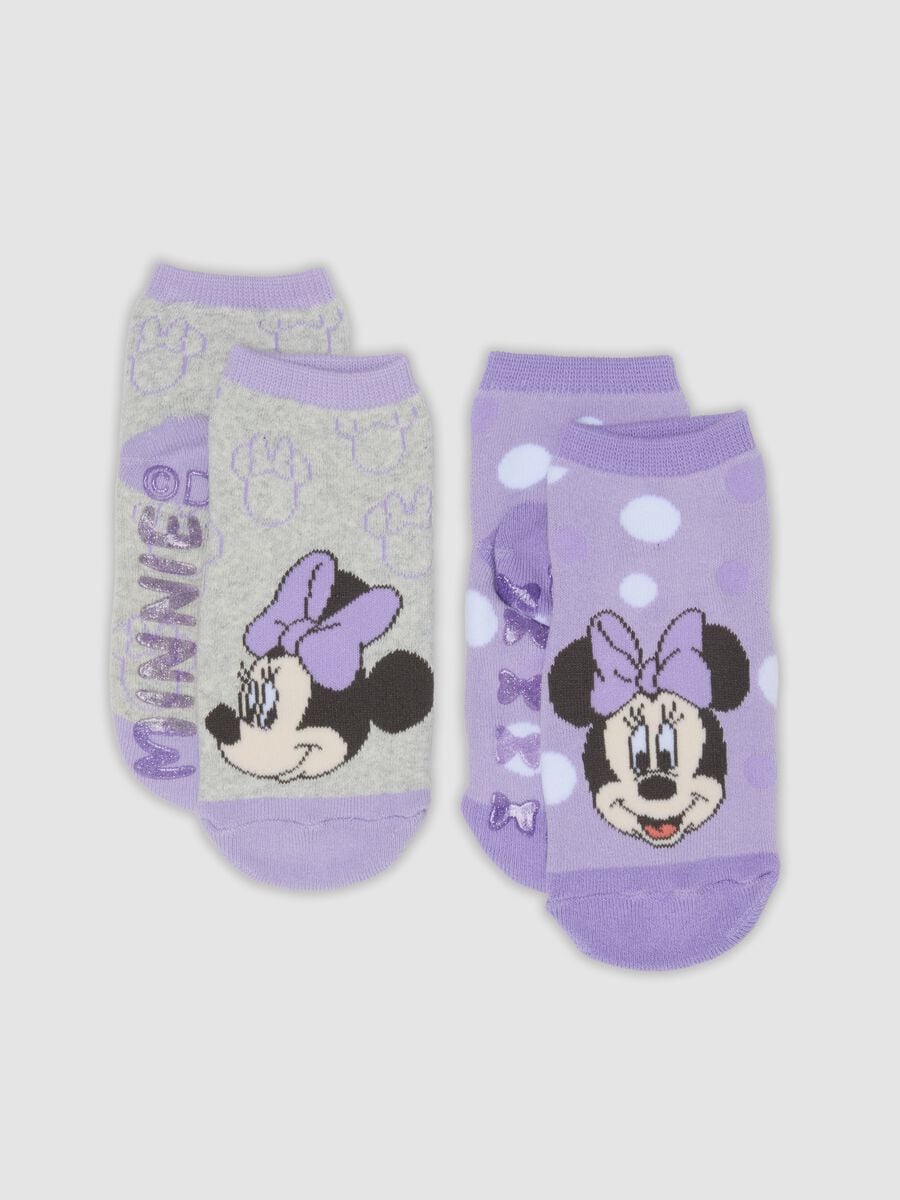 2er-Pack kurze Socken aus elastischer Bio-Baumwolle mit Minnie-Print_0