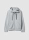 Grey marl hoodie with knotted drawstrings, regular fit_0